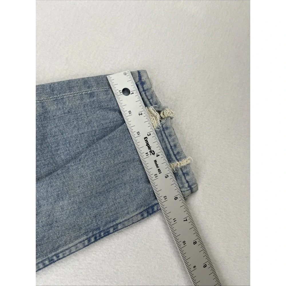 Mother Superior The Tomcat The Confession Distressed High Waisted Jeans 24 Blue